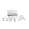 Global Door Controls 4.5 in. x 4.5 in. Polished Chrome Full Mortise Spring Squared Hinge with Non-Removable Pin, PK3 CPS4545-US26-3 - alternate 4